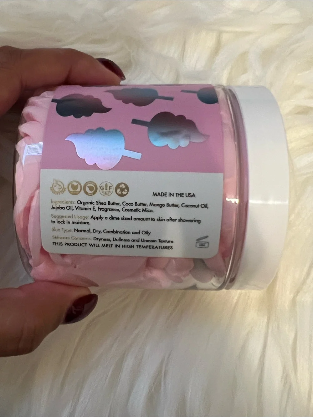 NWT Aminnah Cotton Candy Whipped Body Butter retails $38.00 USD each